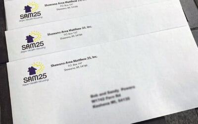 Custom printed envelopes with variable data printing