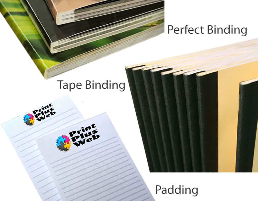 Perfect Bound Book and Tape Book Binding Services - Print Plus Web