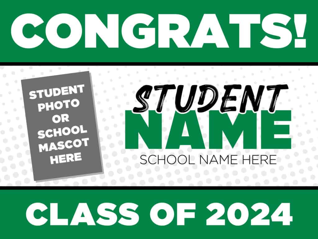 graduation yard sign printing