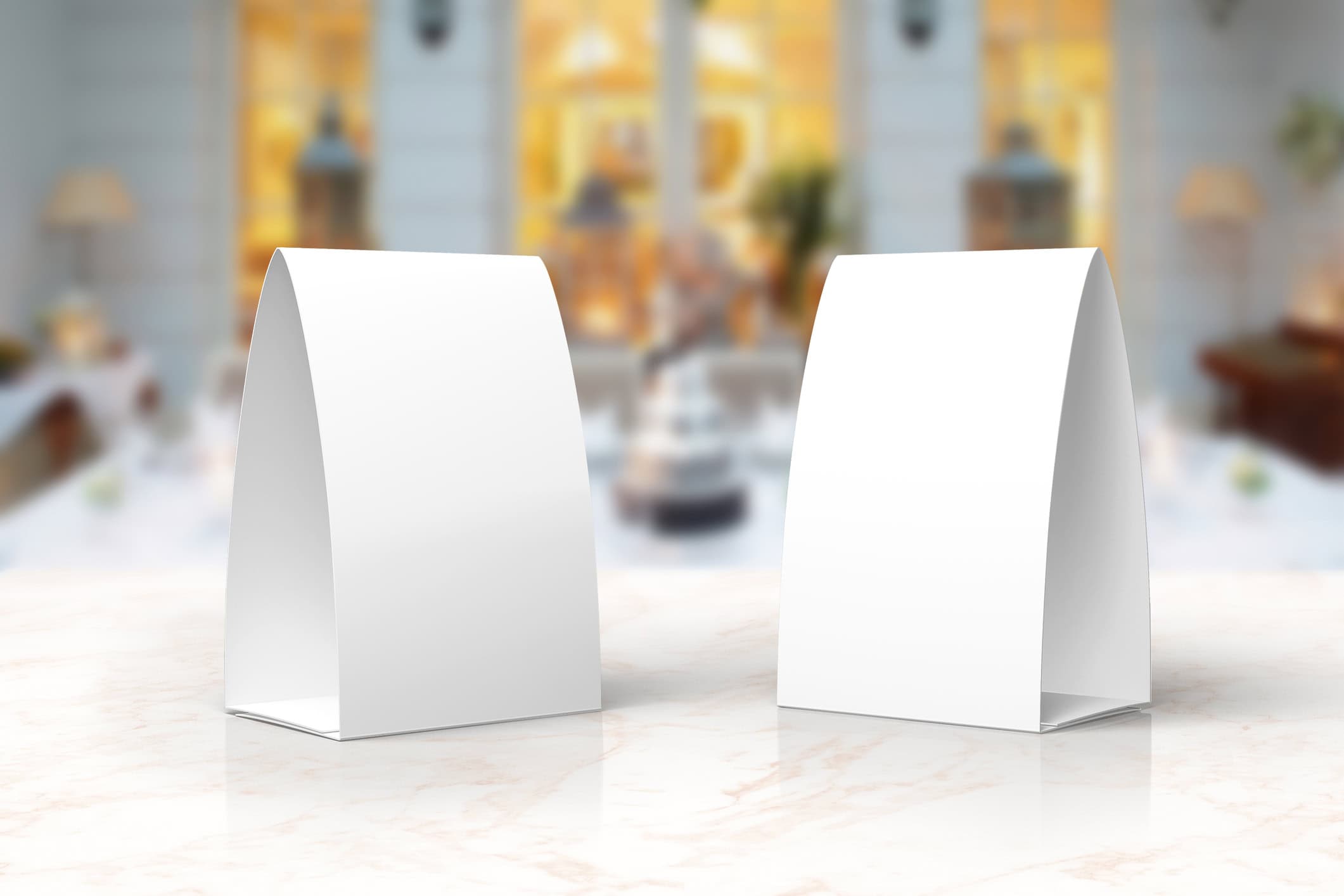 custom printed table tents